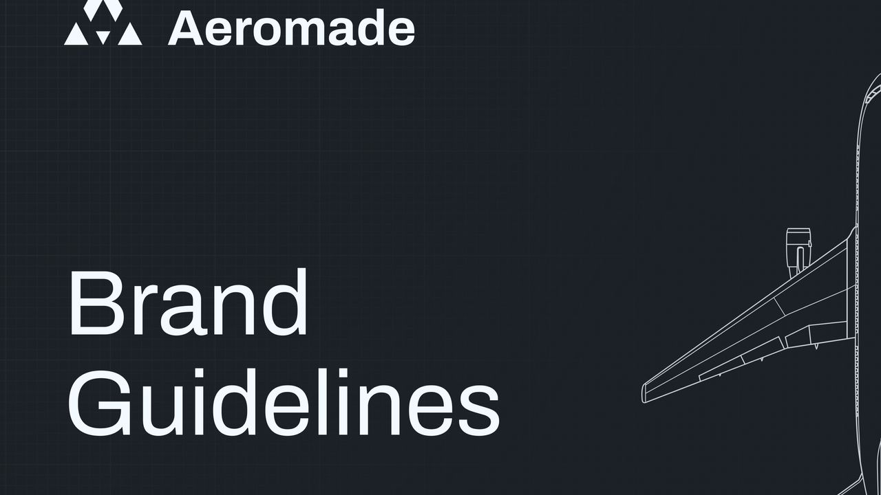 Aeromade branding guidelines cover