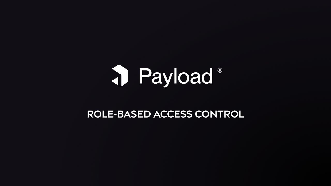 Payload Role-based access control cover
